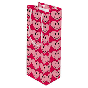 Bolsa Para Vino Corazón de cara feliz
