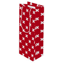 Costillas de cruz blanca sobre rojo