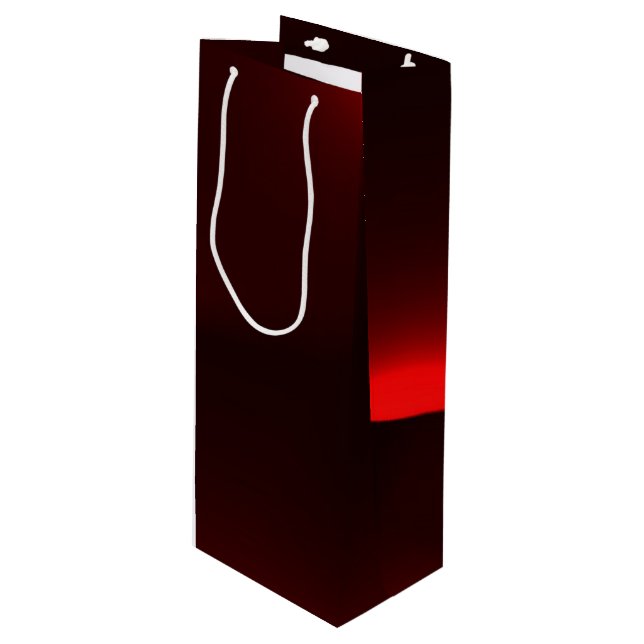 Bolsa Para Vino Cranberry Y Luces Negras (Angulo Anverso)