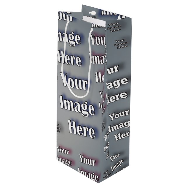 Bolsa Para Vino 🤍 Crear su propia plantilla de Personalizado (Angulo Anverso)