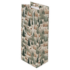 Bolsa Para Vino Crema de pueblo nevado