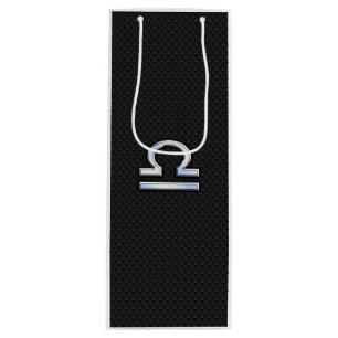 Bolsa Para Vino Cromado como Libra Zodiac Símbolo Snake Skine Deco