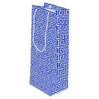 Cuadrícula H de la clave del meandro griega Azul