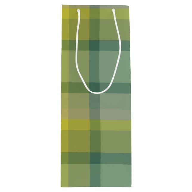 Bolsa Para Vino Cuadros menta (Anverso)