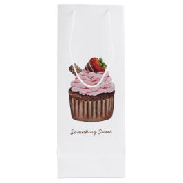 Bolsa Para Vino Cubierta Cubierta De Fresa Cubierta En Acuarela