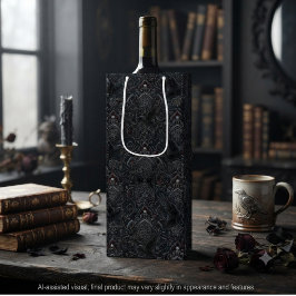 Bolsa Para Vino Cuervo barroco de ónix temperamental