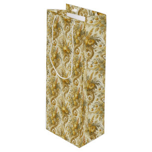 Bolsa Para Vino Culpa del oro - Floral barroca