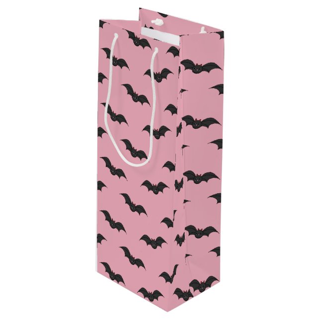 Bolsa Para Vino Cute Bat (Angulo Anverso)