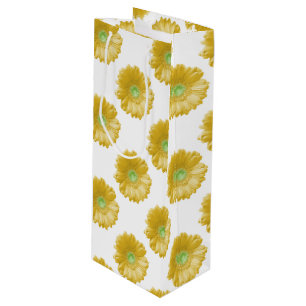 Bolsa Para Vino Daisy gerbera amarilla