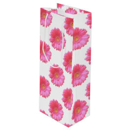 Bolsa Para Vino Daisy gerbera rosada