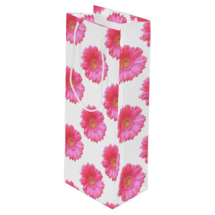 Bolsa Para Vino Daisy gerbera rosada
