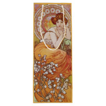 Dama Topaz Art Nouveau Vintage Alphonse Mucha