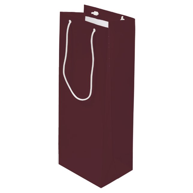 Bolsa Para Vino Deep Maroon Solid Color (Angulo Anverso)