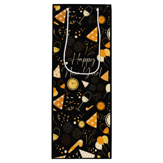 Bolsa Para Vino Día de Año Nuevo (Anverso)