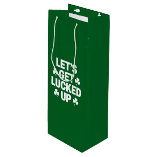 Bolsa Para Vino Día de San Patricio Vamos a tener suerte Trébol ir