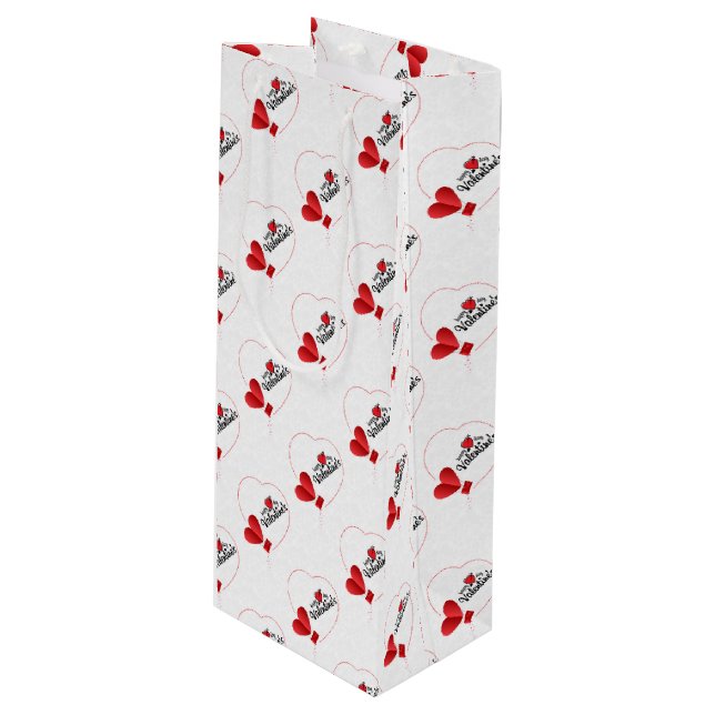 Bolsa Para Vino Día de San Valentín (Angulo Anverso)