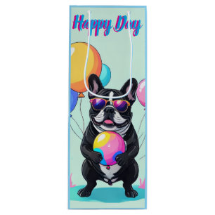 Bolsa Para Vino Día feliz del bulldog francés Französische Bulldog
