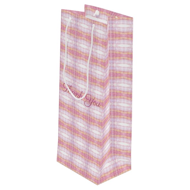 Bolsa Para Vino Diseñador con patrones de diseño (Angulo reverso)