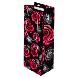 Bolsa Para Vino Diseño de flores