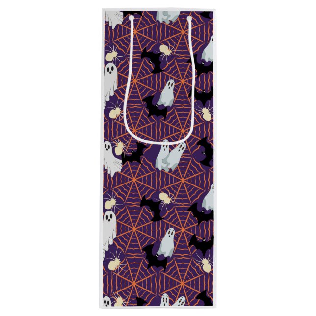 Bolsa Para Vino Diseño de Halloween (Anverso)