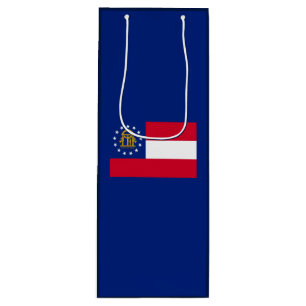 Bolsa Para Vino Diseño de la bandera del estado de Georgia