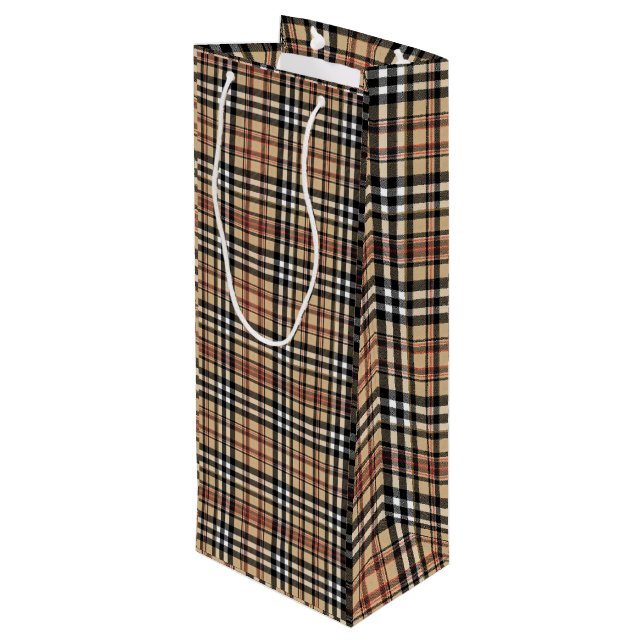 Bolsa Para Vino Diseño de plante clásico (Angulo reverso)