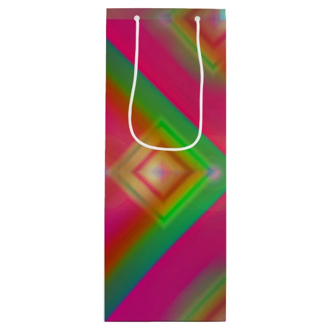 Bolsa Para Vino Diseño geométrico (Anverso)