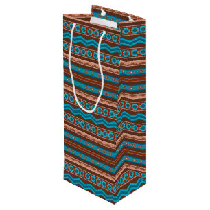 Bolsa Para Vino Diseño geométrico al estilo del suroeste de Camero