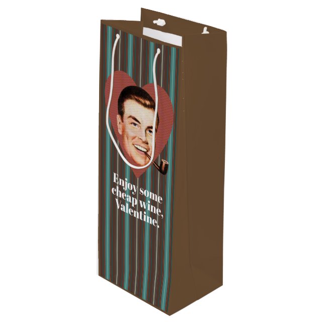 Bolsa Para Vino Disfruta de un vino barato Valentine. (Angulo Anverso)