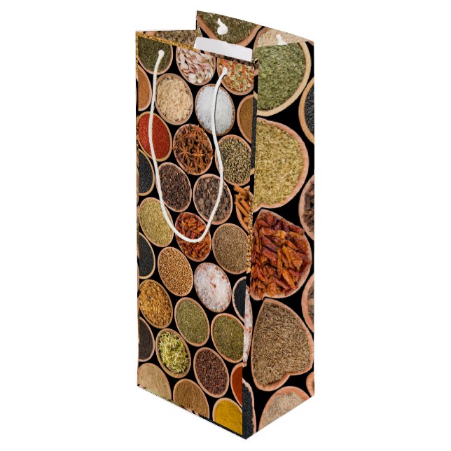 Bolsa Para Vino Diversas especias e ingredientes alimentarios (Angulo reverso)