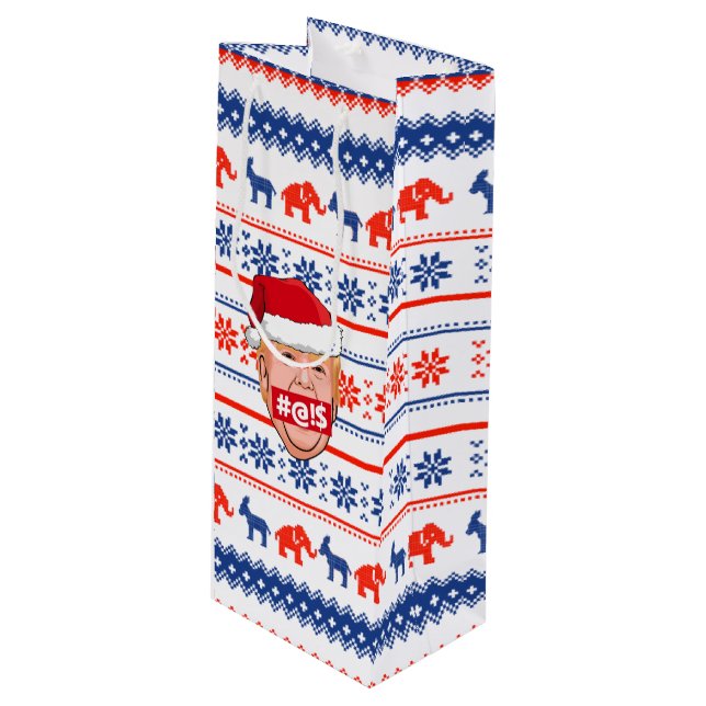 Bolsa Para Vino DONALD TRUMP Navidades furiosos (Angulo Anverso)