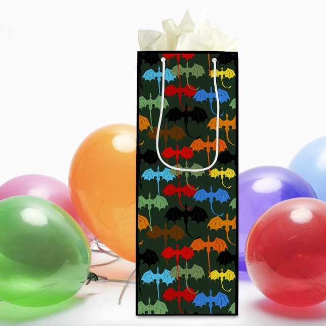 Bolsa Para Vino Dragones Fantasía de Vuelo Verde (Subido por el creador)