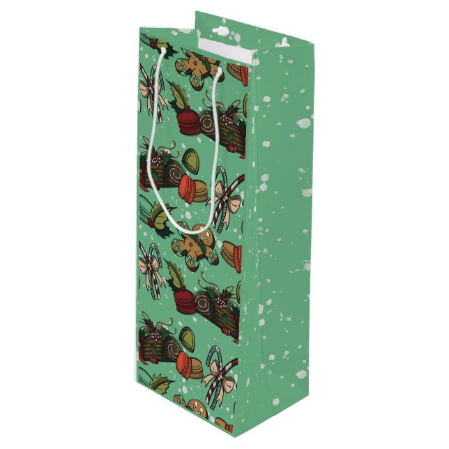 Bolsa Para Vino Dulces Navideños - Menta (Color) (Angulo Anverso)