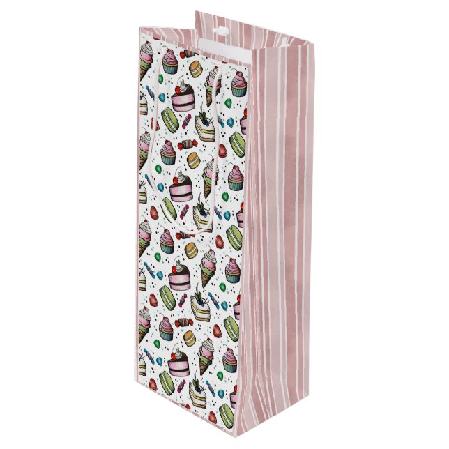 Bolsa Para Vino Dulces Retro - Blanco (Angulo Anverso)