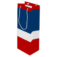 El blanco y el azul rojos - bolso del regalo del