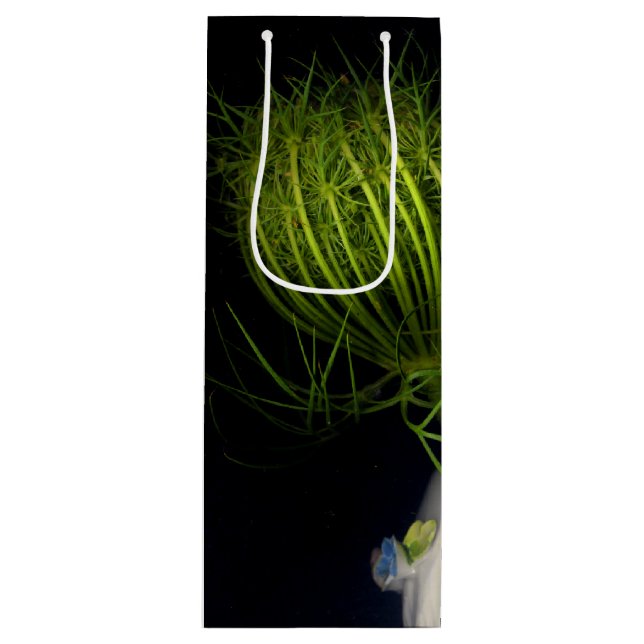 Bolsa Para Vino "El corazón verde en negro" (Anverso)