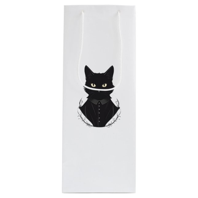 Bolsa Para Vino El gato negro encantado de Salem (Anverso)