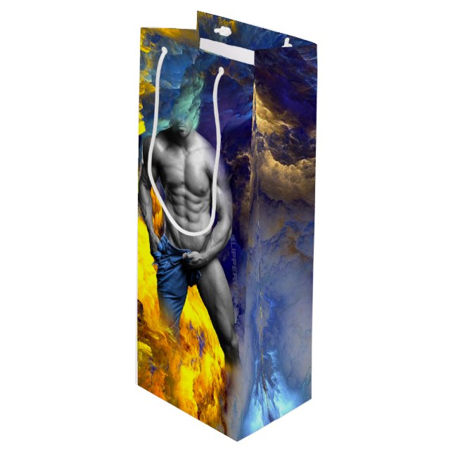 Bolsa Para Vino El hombre musculoso de SlipperyJoe camisón vapor (Angulo Anverso)