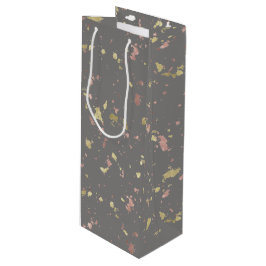 Bolsa Para Vino El oro mate y el oro Rosa brillan en gris oscuro c
