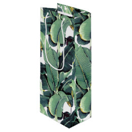 Bolsa Para Vino El plátano sale palmera del bolso tropical del