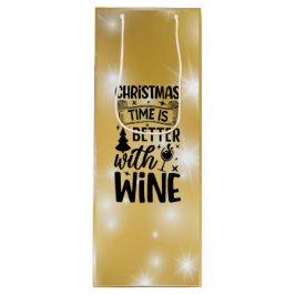 Bolsa Para Vino El tiempo de los navidades es mejor con el vino - 