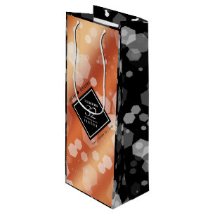 Bolsa Para Vino Elegante 32° Aniversario del Boda de Bronce