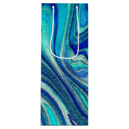 Bolsa Para Vino Elegante Aquamarine Paua Rainbow Shell inspirado