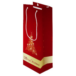 Bolsa Para Vino Elegante árbol de navidad de dulces brillantes