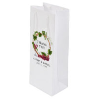 Elegante color de agua uva Vines Wood Wreath Boda