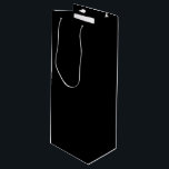 Bolsa Para Vino Elegante Negro Sólido<br><div class="desc">Negro</div>