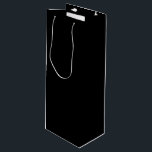 Bolsa Para Vino Elegante Negro Sólido<br><div class="desc">Negro</div>