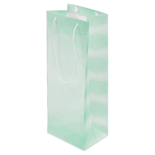 Bolsa Para Vino Elegante plantilla moderna de moda elegante Mint G (Angulo reverso)