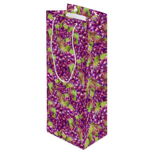 Bolsa Para Vino Elegante uva Papel Tote de vino