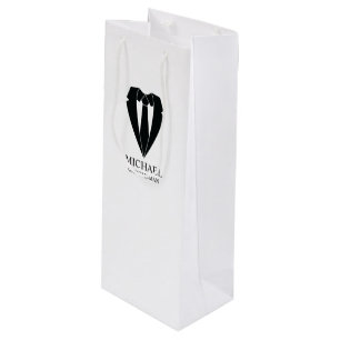 Bolsa Para Vino Empleos Bodas negros y armadores personalizados
